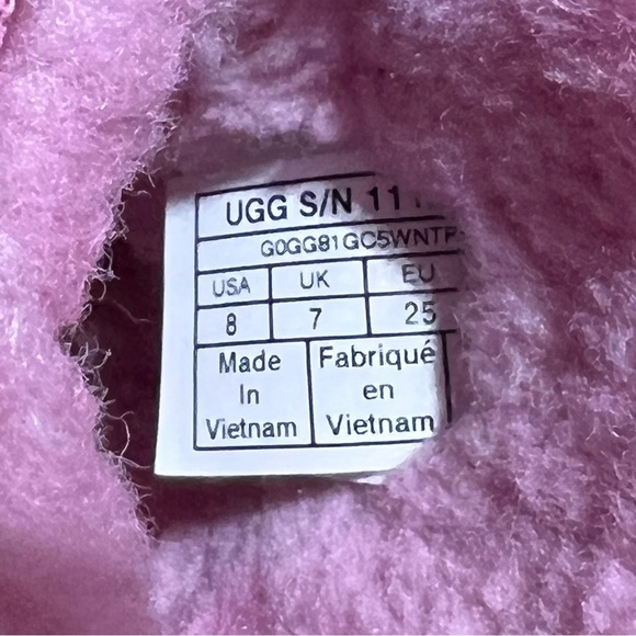 Ugg Short Classic Pink Leopard Boots - Picture 8 of 8